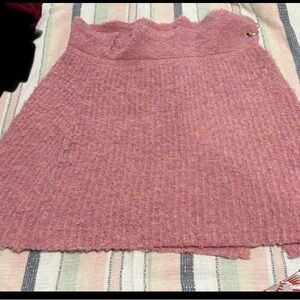 Wild Fable Textured Pink A-Line Skirt